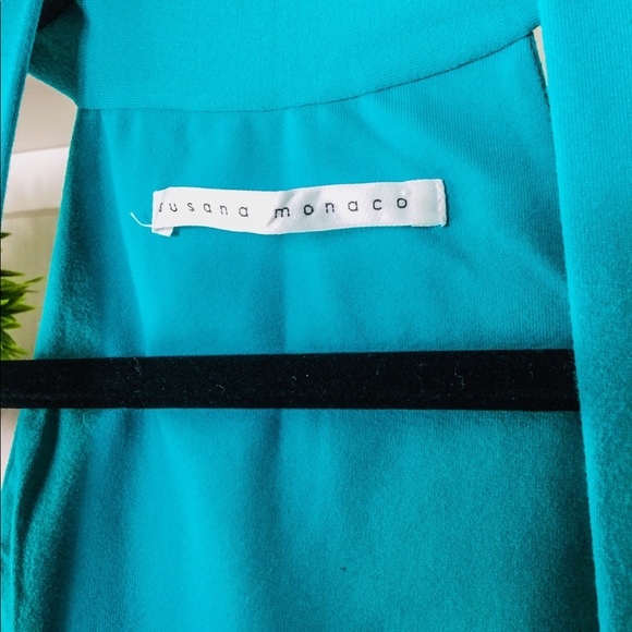 Susana Monaco Teal Summer Dress - Picture 4 of 5